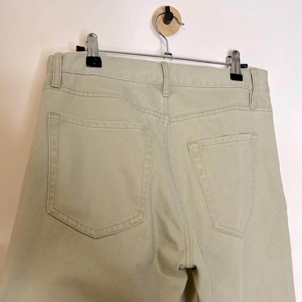 Club Monaco Women’s‎ Jeans 26 Sage Green Relaxed Slim Crop High Rise Straight